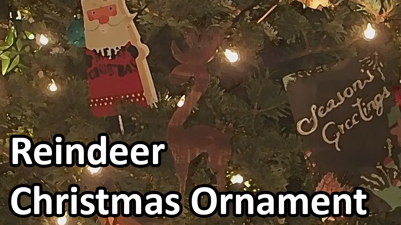 Reindeer Christmas Ornament